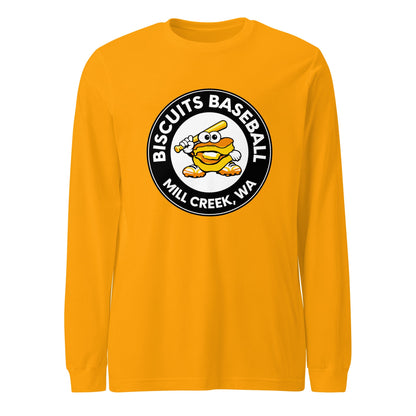 Performance | Long Sleeve Tee | Biscuits Baseball MCLL | Mascot Logo