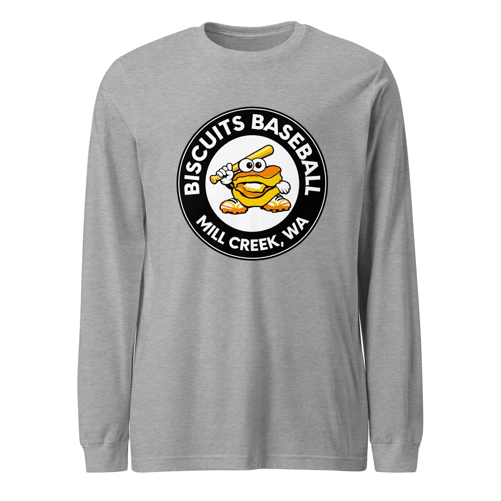 Performance | Long Sleeve Tee | Biscuits Baseball MCLL | Mascot Logo