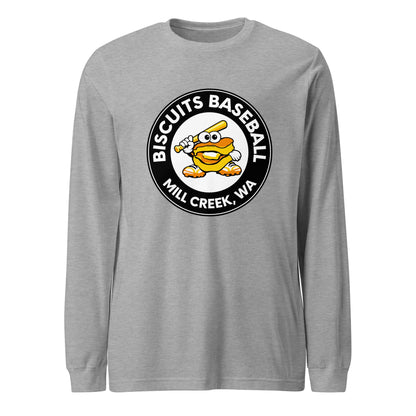 Performance | Long Sleeve Tee | Biscuits Baseball MCLL | Mascot Logo