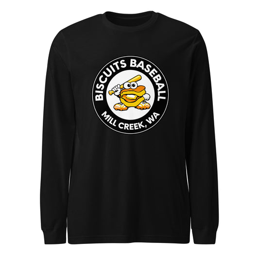 Performance | Long Sleeve Tee | Biscuits Baseball MCLL | Mascot Logo