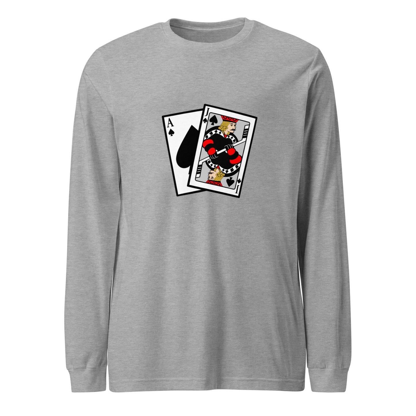 Performance | Long Sleeve Tee | Blackjack’s Roller Hockey | Royal Spade Crest Logo