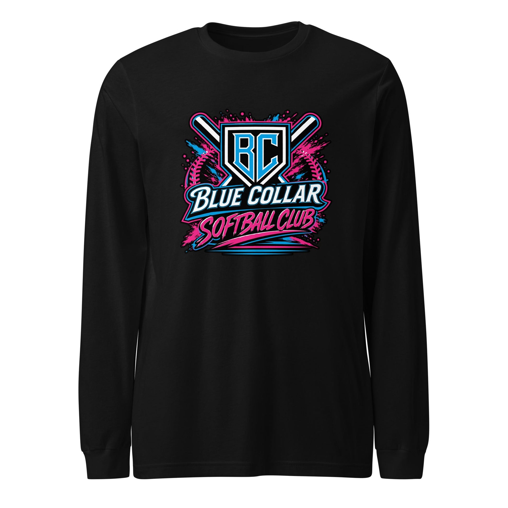 Performance | Long Sleeve Tee | Blue Collar Softball 2034 | Athletics Logo
