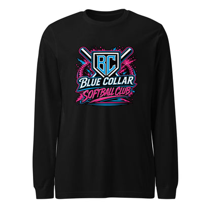 Performance | Long Sleeve Tee | Blue Collar Softball 2034 | Athletics Logo