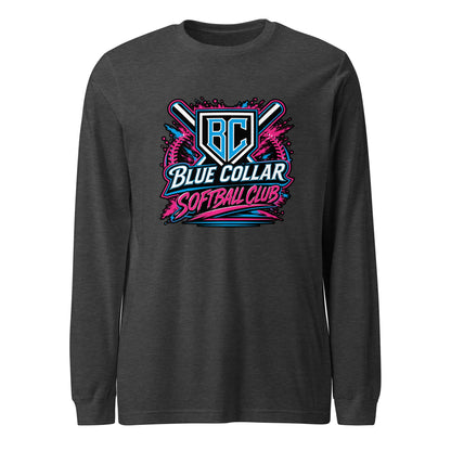 Performance | Long Sleeve Tee | Blue Collar Softball 2034 | Athletics Logo
