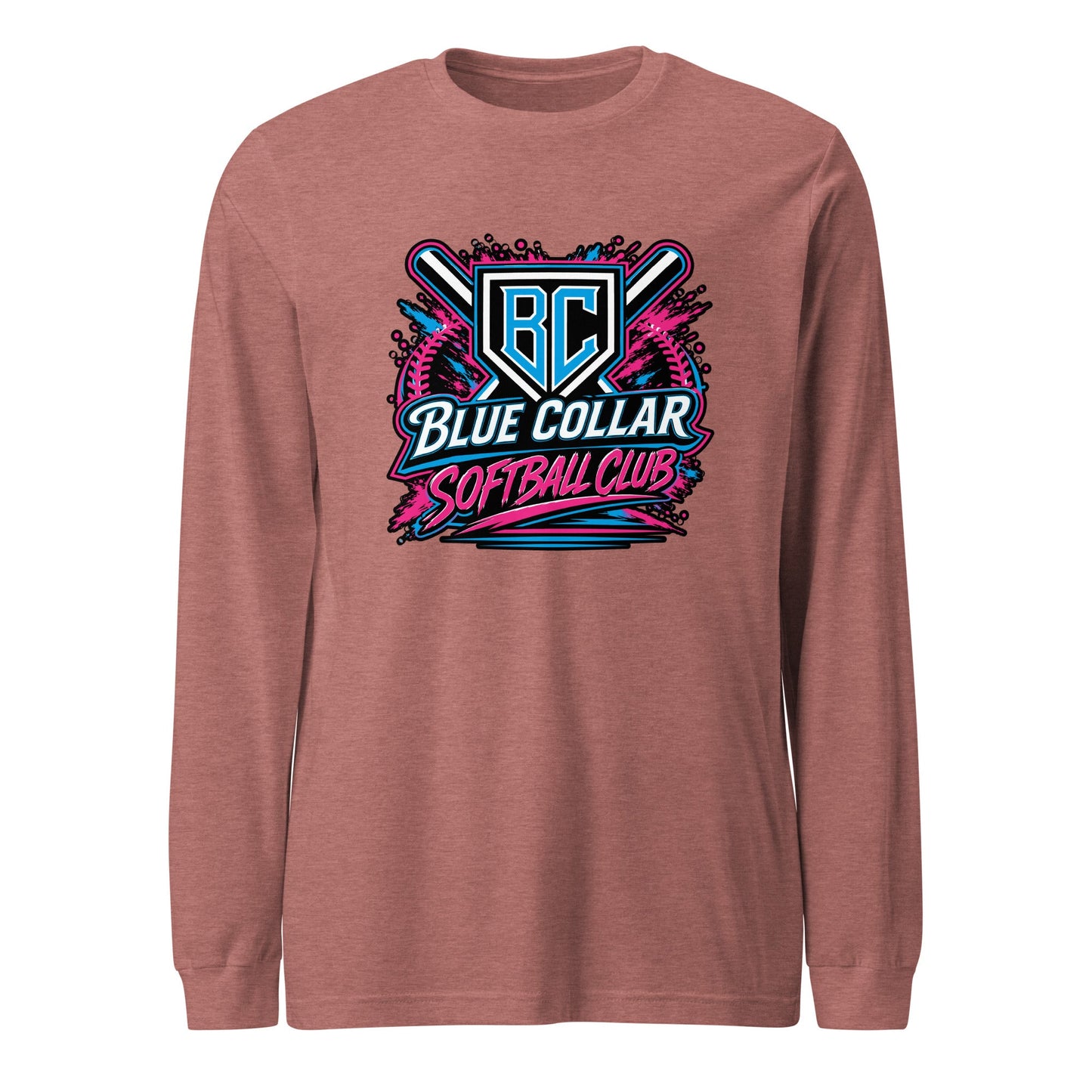 Performance | Long Sleeve Tee | Blue Collar Softball 2034 | Athletics Logo