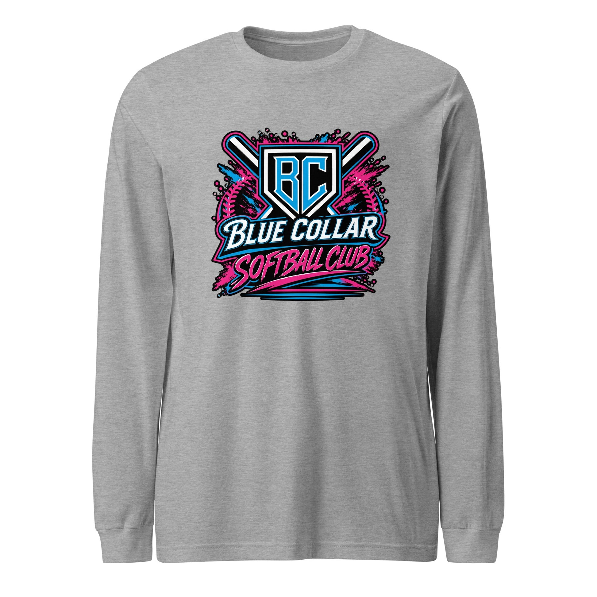 Performance | Long Sleeve Tee | Blue Collar Softball 2034 | Athletics Logo