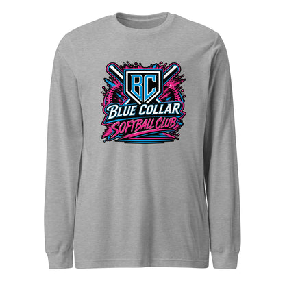 Performance | Long Sleeve Tee | Blue Collar Softball 2034 | Athletics Logo