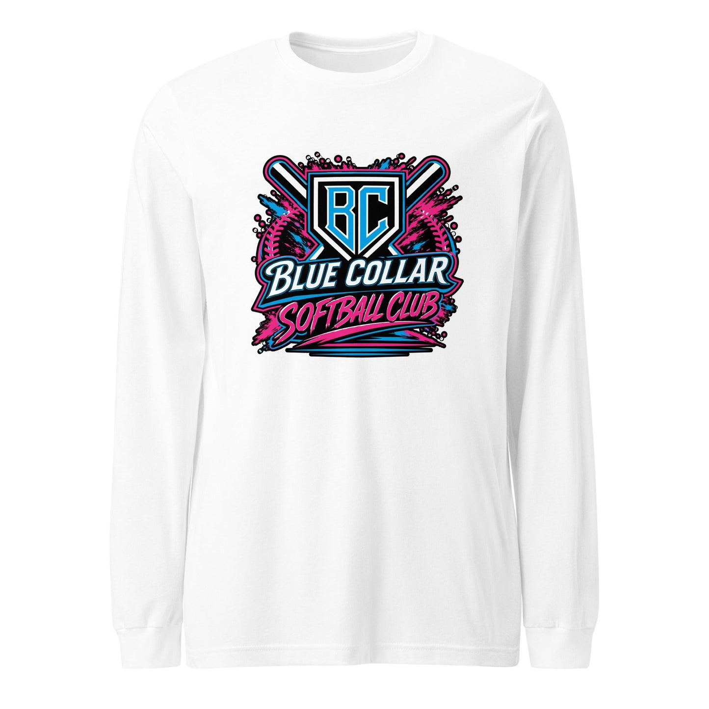 Performance | Long Sleeve Tee | Blue Collar Softball 2034 | Athletics Logo