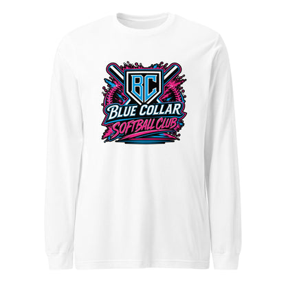 Performance | Long Sleeve Tee | Blue Collar Softball 2034 | Athletics Logo