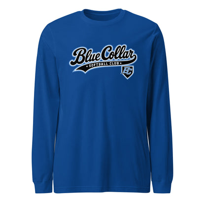 Performance | Long Sleeve Tee | Blue Collar Softball 2034 | Foundry Logo
