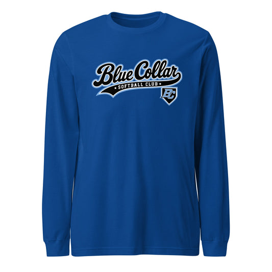 Performance | Long Sleeve Tee | Blue Collar Softball 2034 | Foundry Logo