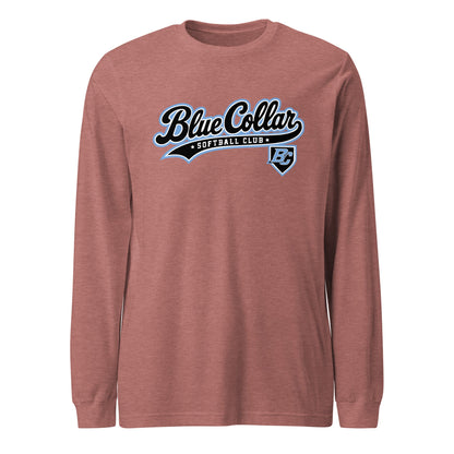Performance | Long Sleeve Tee | Blue Collar Softball 2034 | Foundry Logo