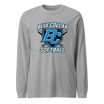 Performance | Long Sleeve Tee | Blue Collar Softball 2034 | Shield Logo