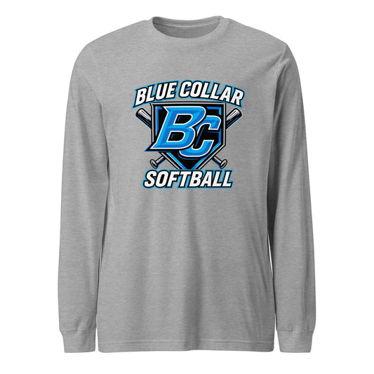 Performance | Long Sleeve Tee | Blue Collar Softball 2034 | Shield Logo