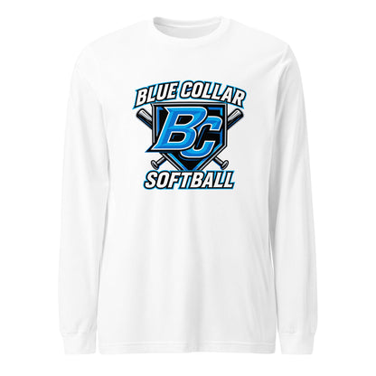 Performance | Long Sleeve Tee | Blue Collar Softball 2034 | Shield Logo