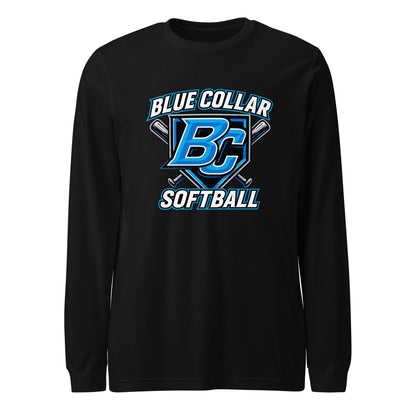 Performance | Long Sleeve Tee | Blue Collar Softball 2034 | Shield Logo