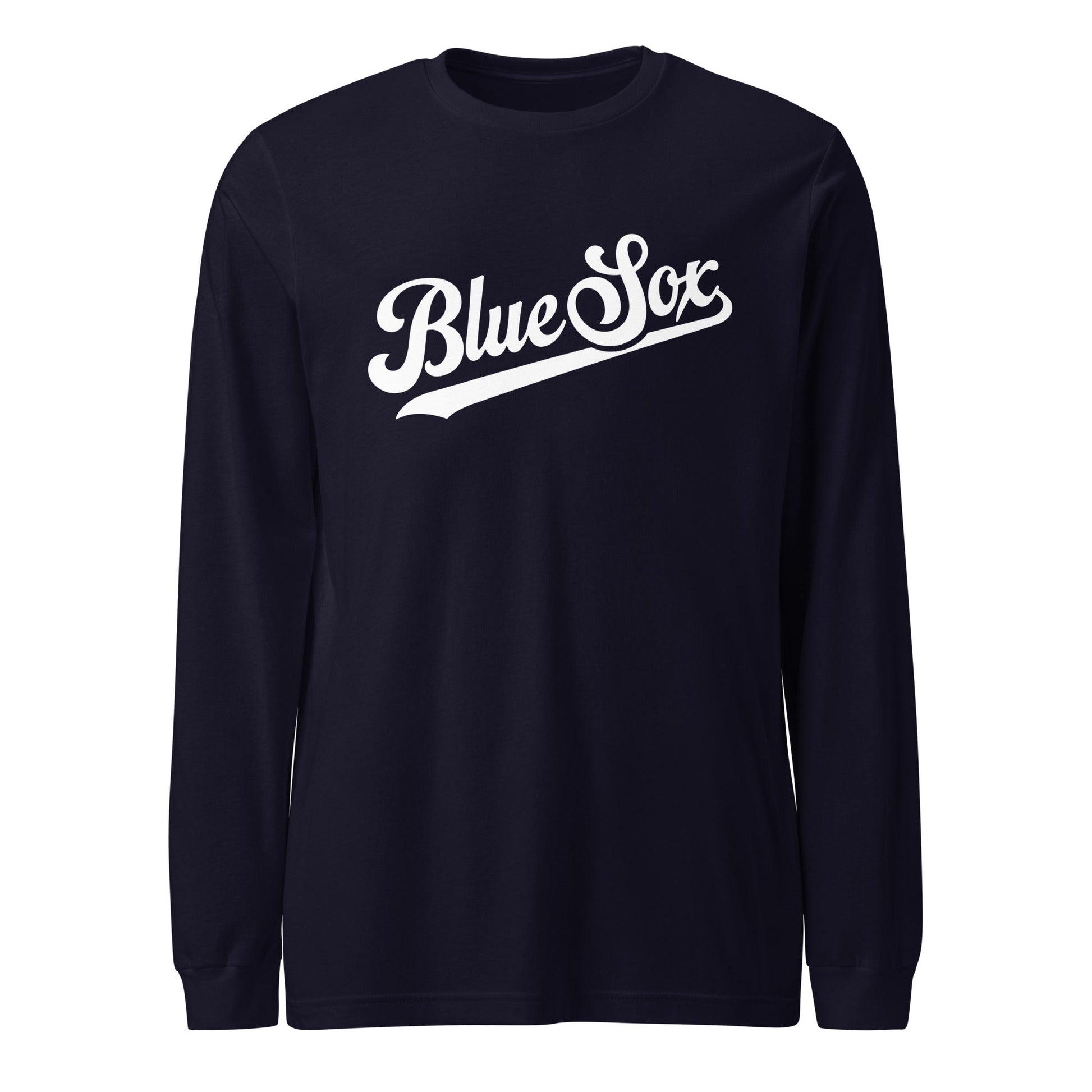 Performance | Long Sleeve Tee | Blue Sox | Script Logo