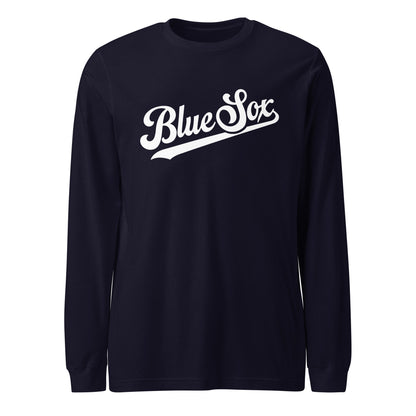 Performance | Long Sleeve Tee | Blue Sox | Script Logo