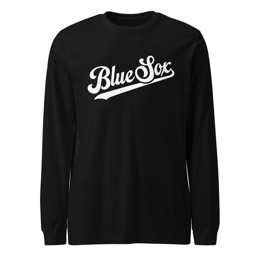 Performance | Long Sleeve Tee | Blue Sox | Script Logo