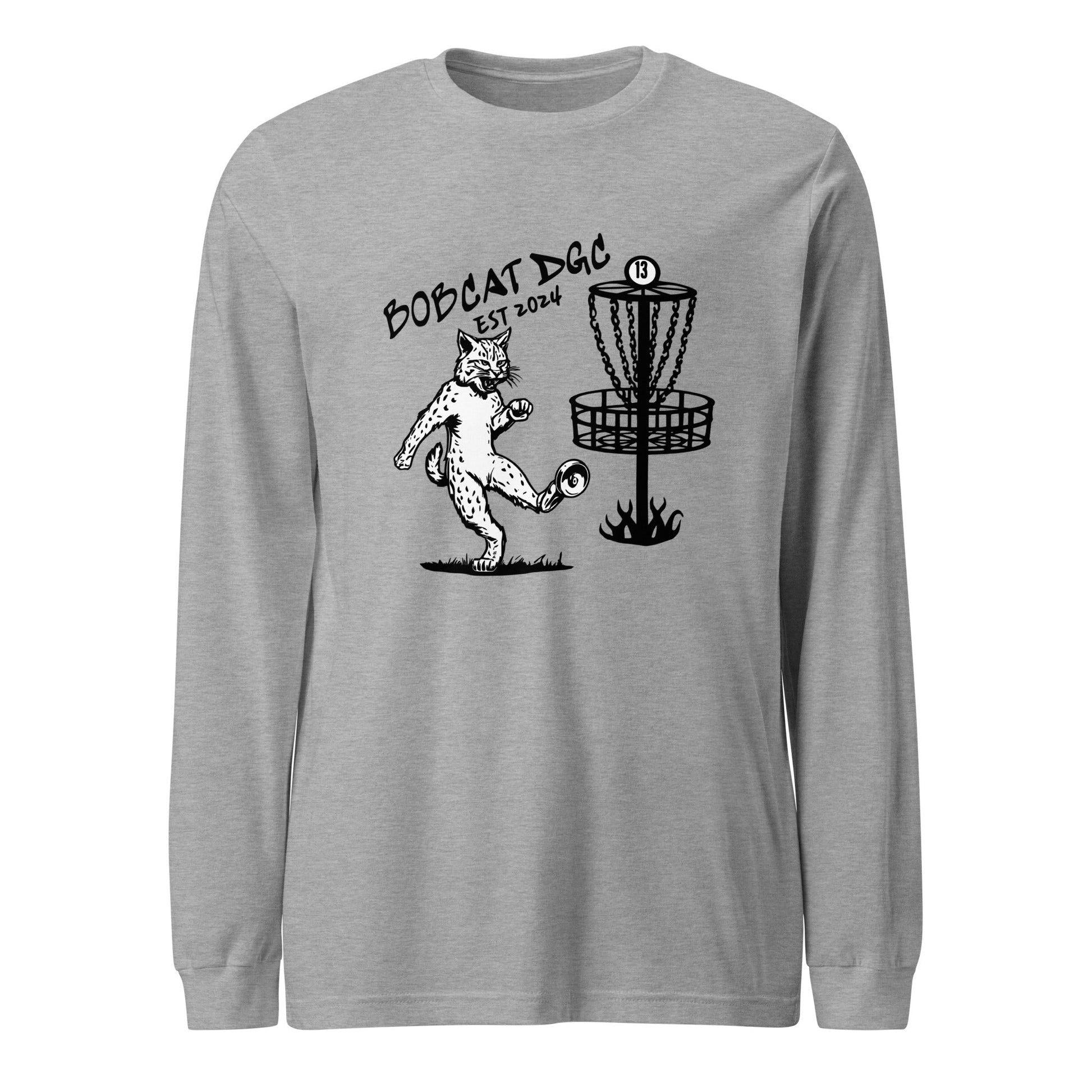 Performance | Long Sleeve Tee | Bobcat DGC | Predator Disc Golf Logo
