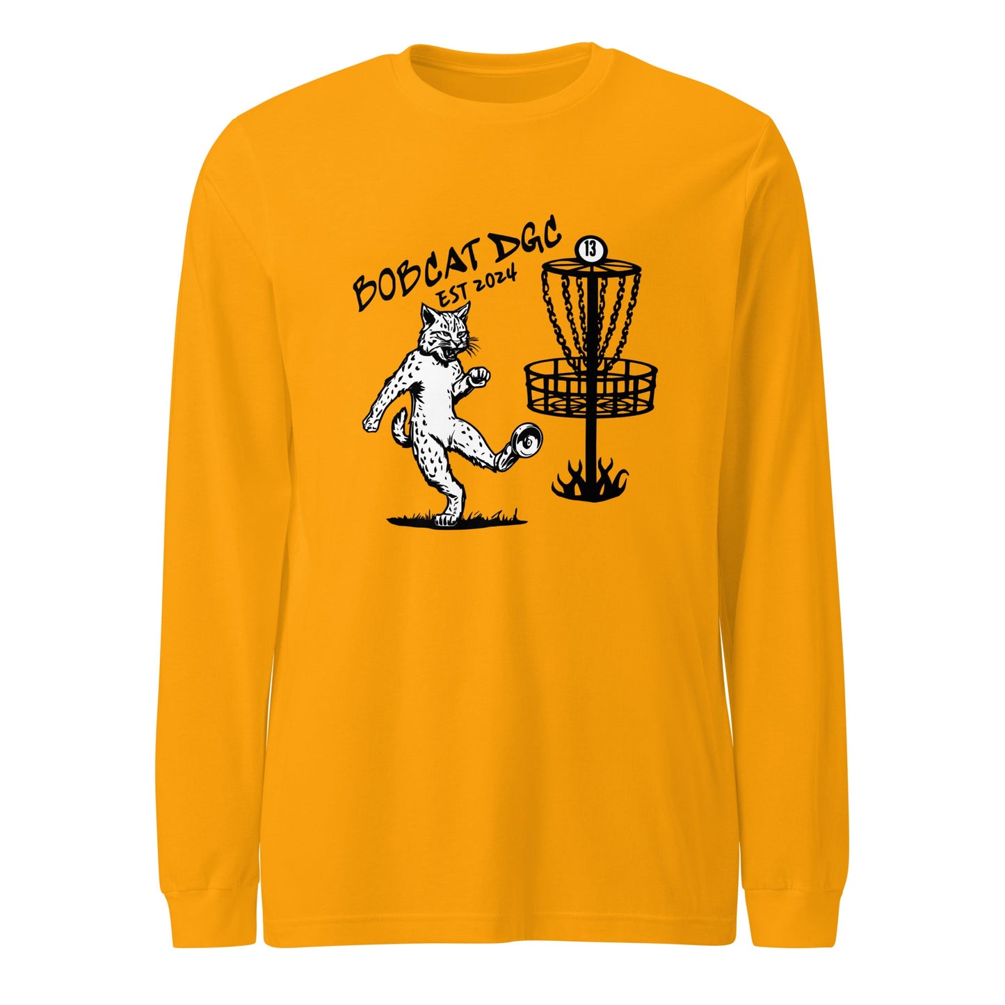 Performance | Long Sleeve Tee | Bobcat DGC | Predator Disc Golf Logo