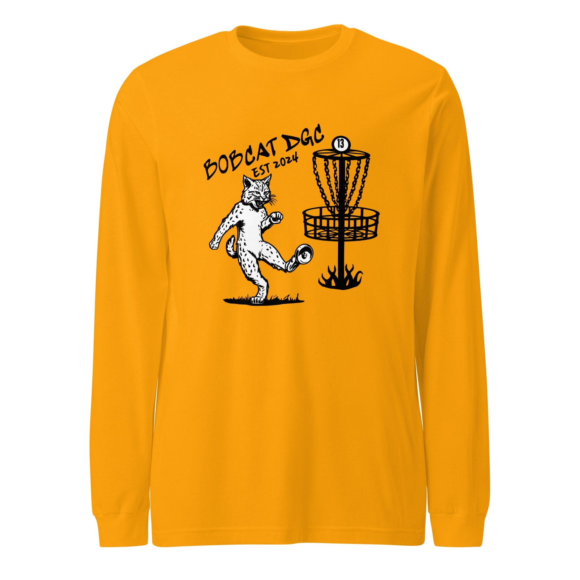 Performance | Long Sleeve Tee | Bobcat DGC | Predator Disc Golf Logo