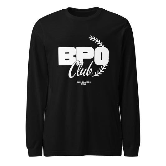 Performance | Long Sleeve Tee | BPO Club | White Logo