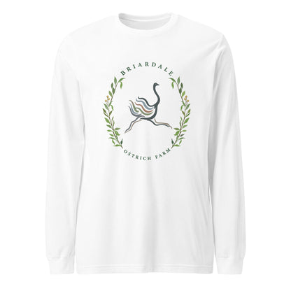 Performance | Long Sleeve Tee | Briardale Ostrich Farm | Crest Logo