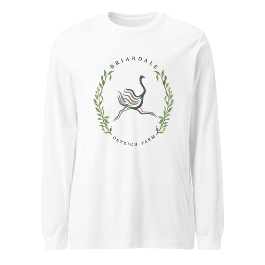 Performance | Long Sleeve Tee | Briardale Ostrich Farm | Crest Logo
