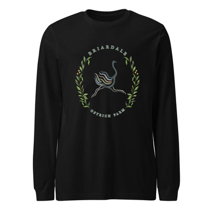 Performance | Long Sleeve Tee | Briardale Ostrich Farm | Crest Logo