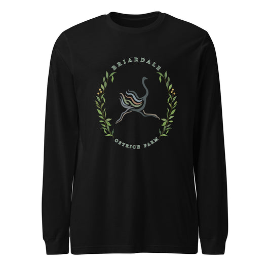 Performance | Long Sleeve Tee | Briardale Ostrich Farm | Crest Logo