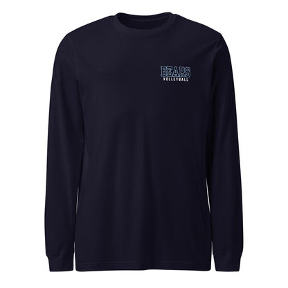Performance | Long Sleeve Tee | Cambridge Volleyball | Block Bears Logo