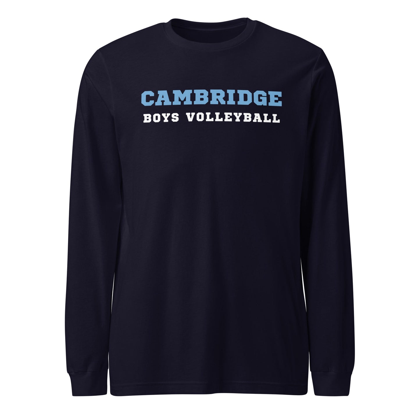 Performance | Long Sleeve Tee | Cambridge Volleyball | Block Script Logo