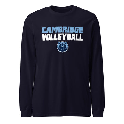 Performance | Long Sleeve Tee | Cambridge Volleyball | Modern Logo