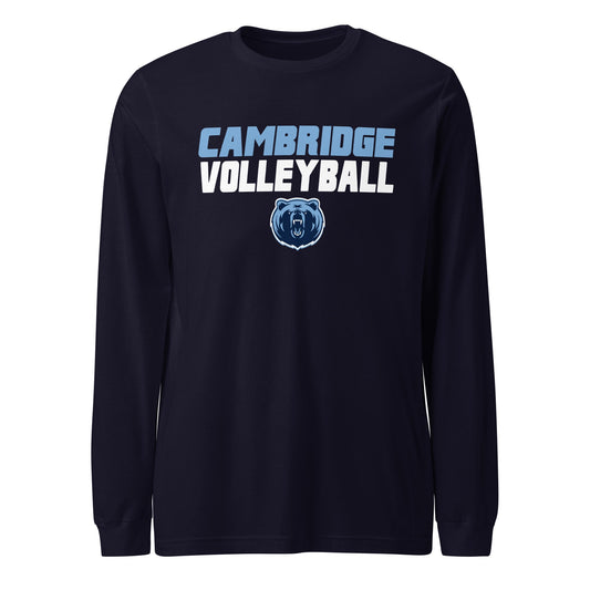 Performance | Long Sleeve Tee | Cambridge Volleyball | Modern Logo