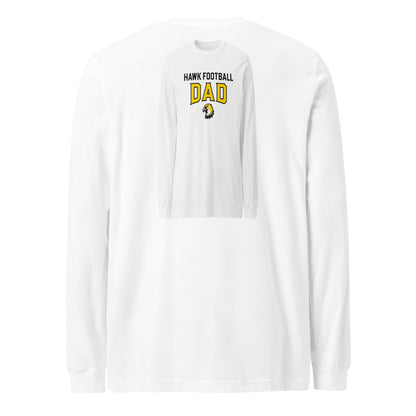 Performance | Long Sleeve Tee | Cardinal Ohara Hawks | Football Dad Logo