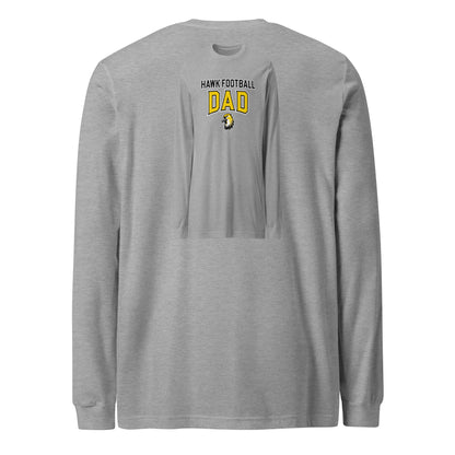 Performance | Long Sleeve Tee | Cardinal Ohara Hawks | Football Dad Logo