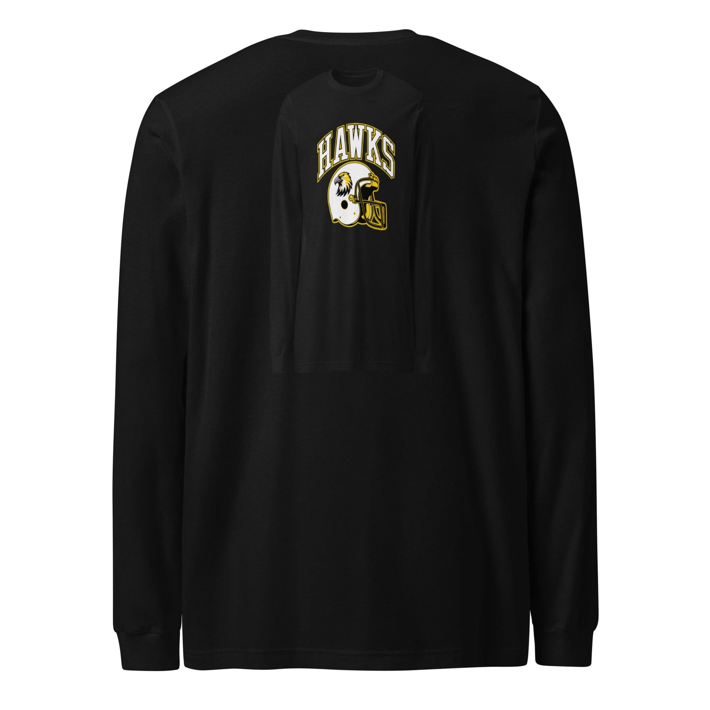 Performance | Long Sleeve Tee | Cardinal Ohara Hawks | Football Helmet Logo