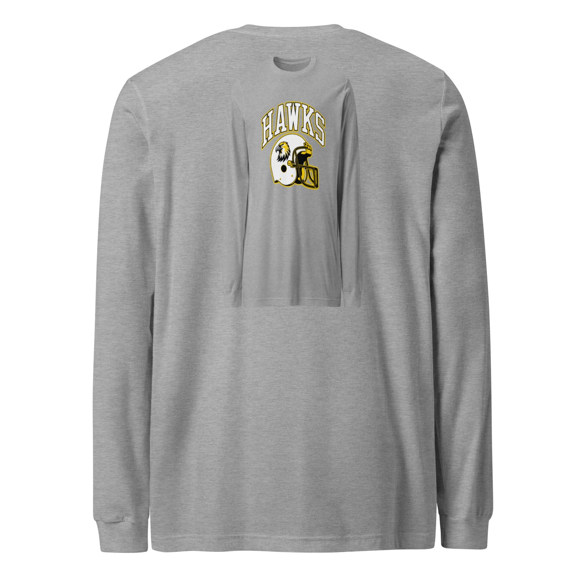 Performance | Long Sleeve Tee | Cardinal Ohara Hawks | Football Helmet Logo