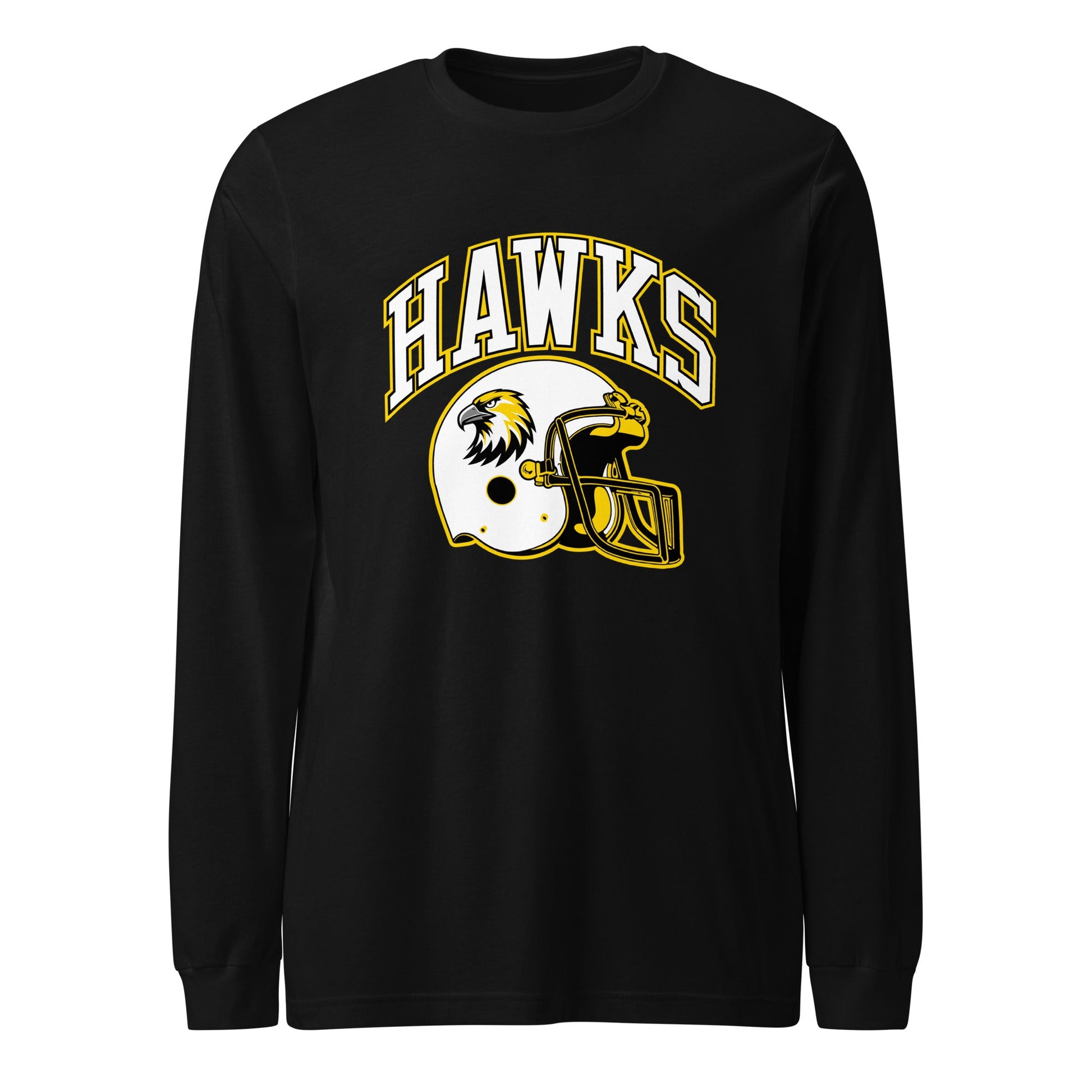 Performance | Long Sleeve Tee | Cardinal Ohara Hawks | Football Helmet Logo