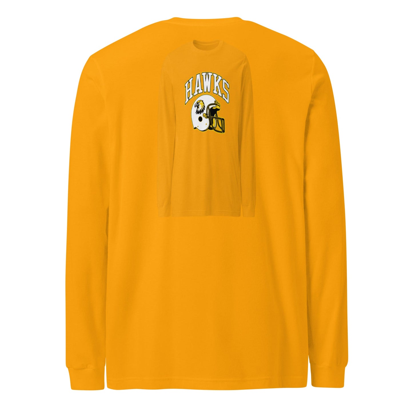 Performance | Long Sleeve Tee | Cardinal Ohara Hawks | Football Helmet Logo