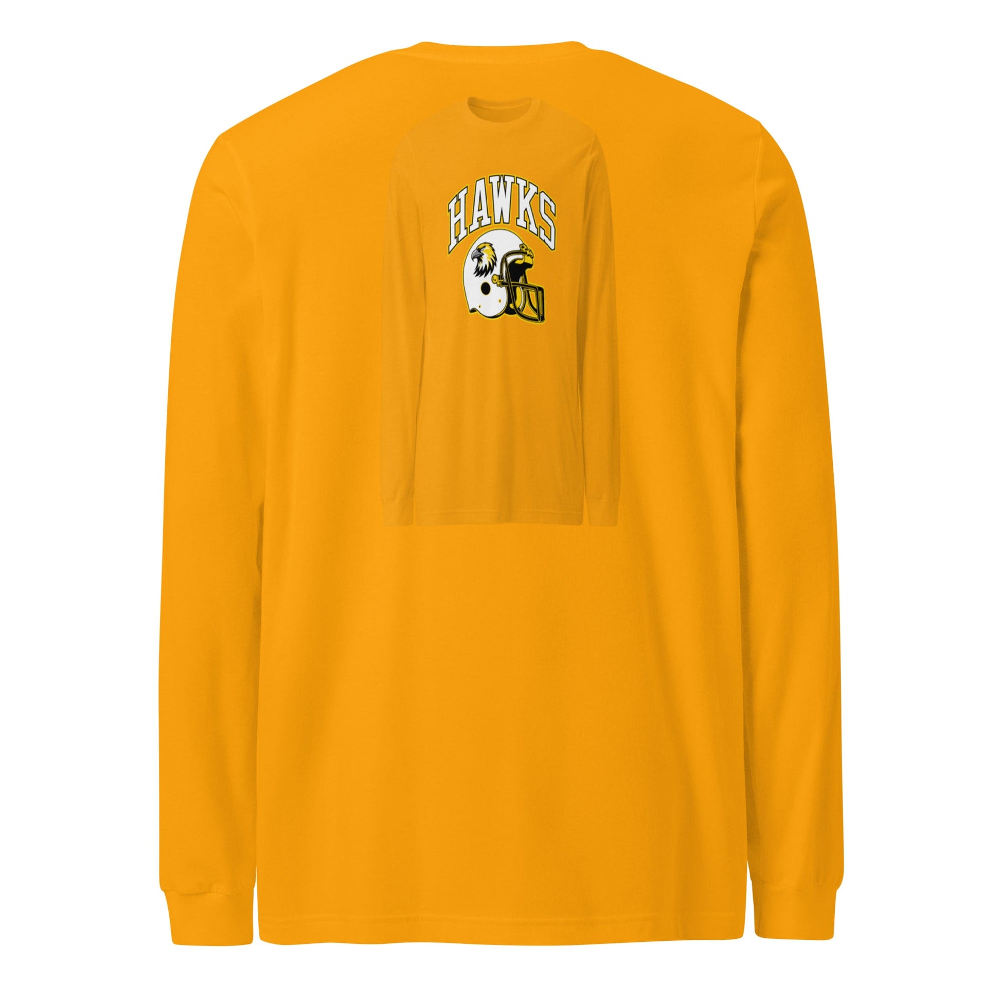Performance | Long Sleeve Tee | Cardinal Ohara Hawks | Football Helmet Logo