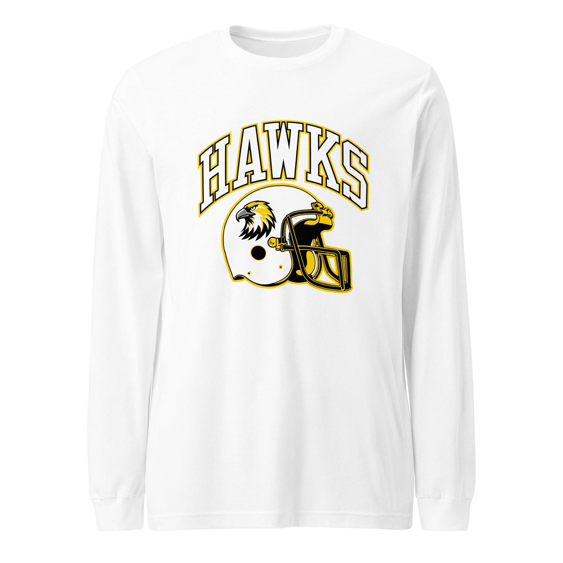 Performance | Long Sleeve Tee | Cardinal Ohara Hawks | Football Helmet Logo