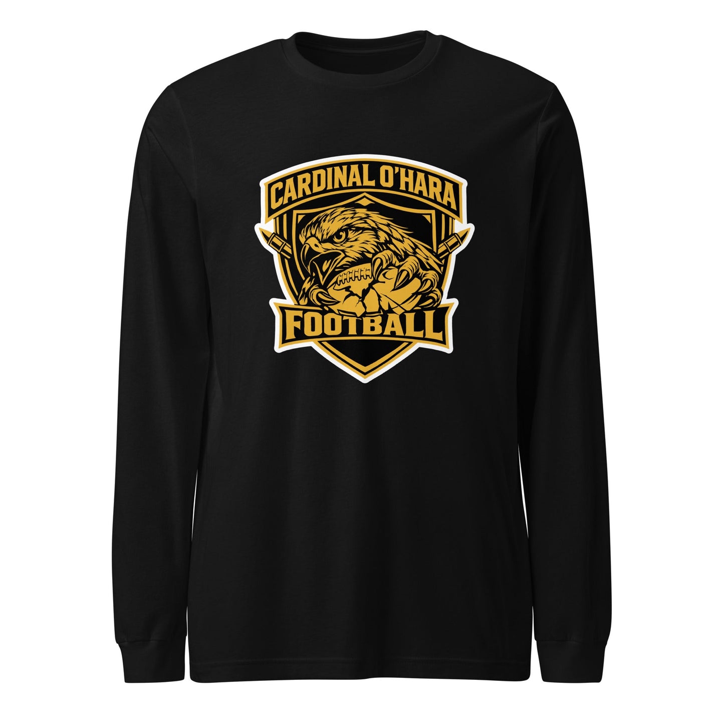 Performance | Long Sleeve Tee | Cardinal Ohara Hawks | Shield Logo