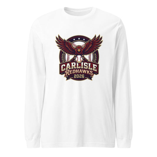 Performance | Long Sleeve Tee | Carlisle Redhawks | Emblem Logo