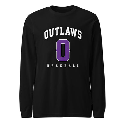 Performance | Long Sleeve Tee | Carolina Outlaws Baseball | Atheltics Logo