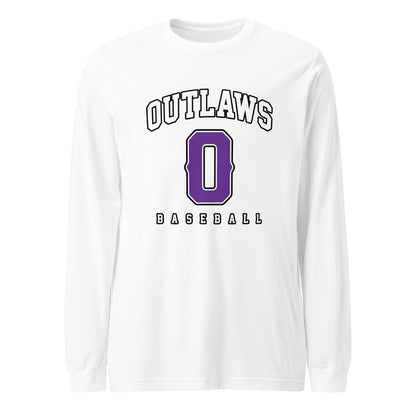 Performance | Long Sleeve Tee | Carolina Outlaws Baseball | Atheltics Logo