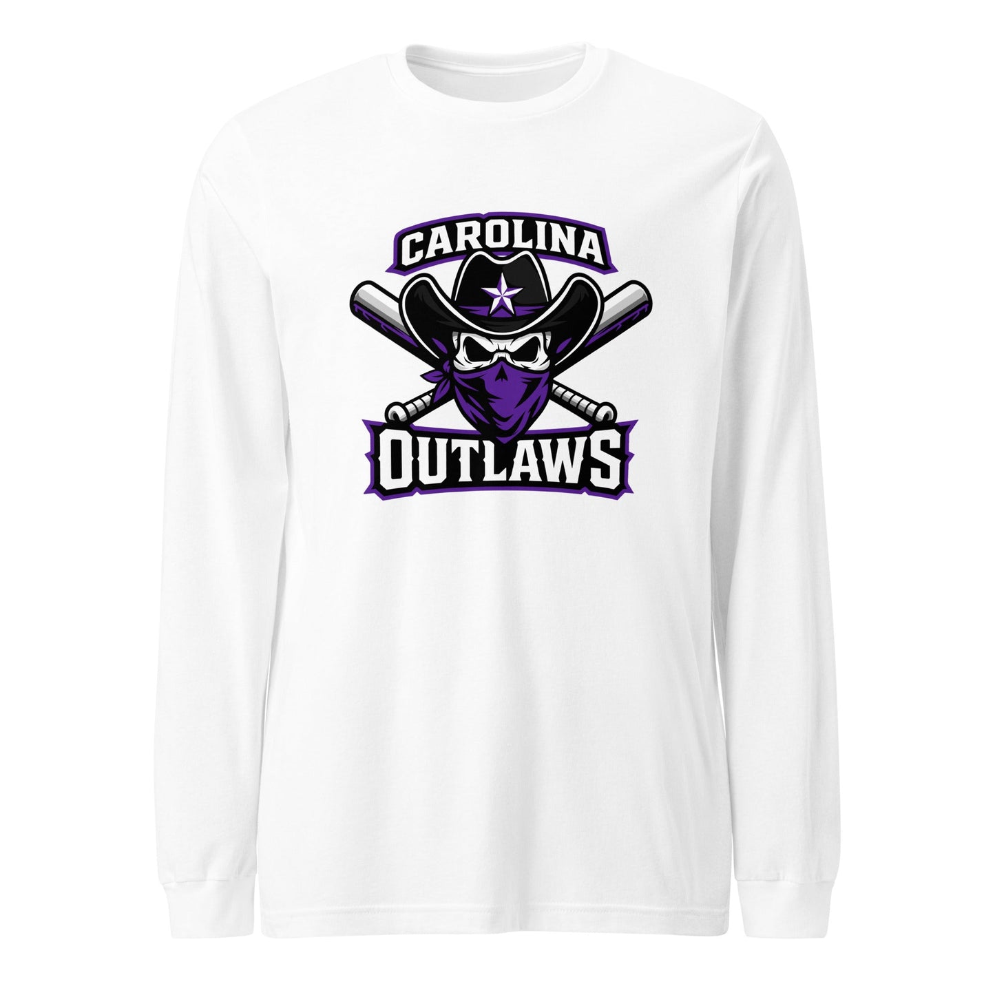 Performance | Long Sleeve Tee | Carolina Outlaws Baseball | Crest Logo