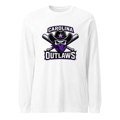 Performance | Long Sleeve Tee | Carolina Outlaws Baseball | Crest Logo