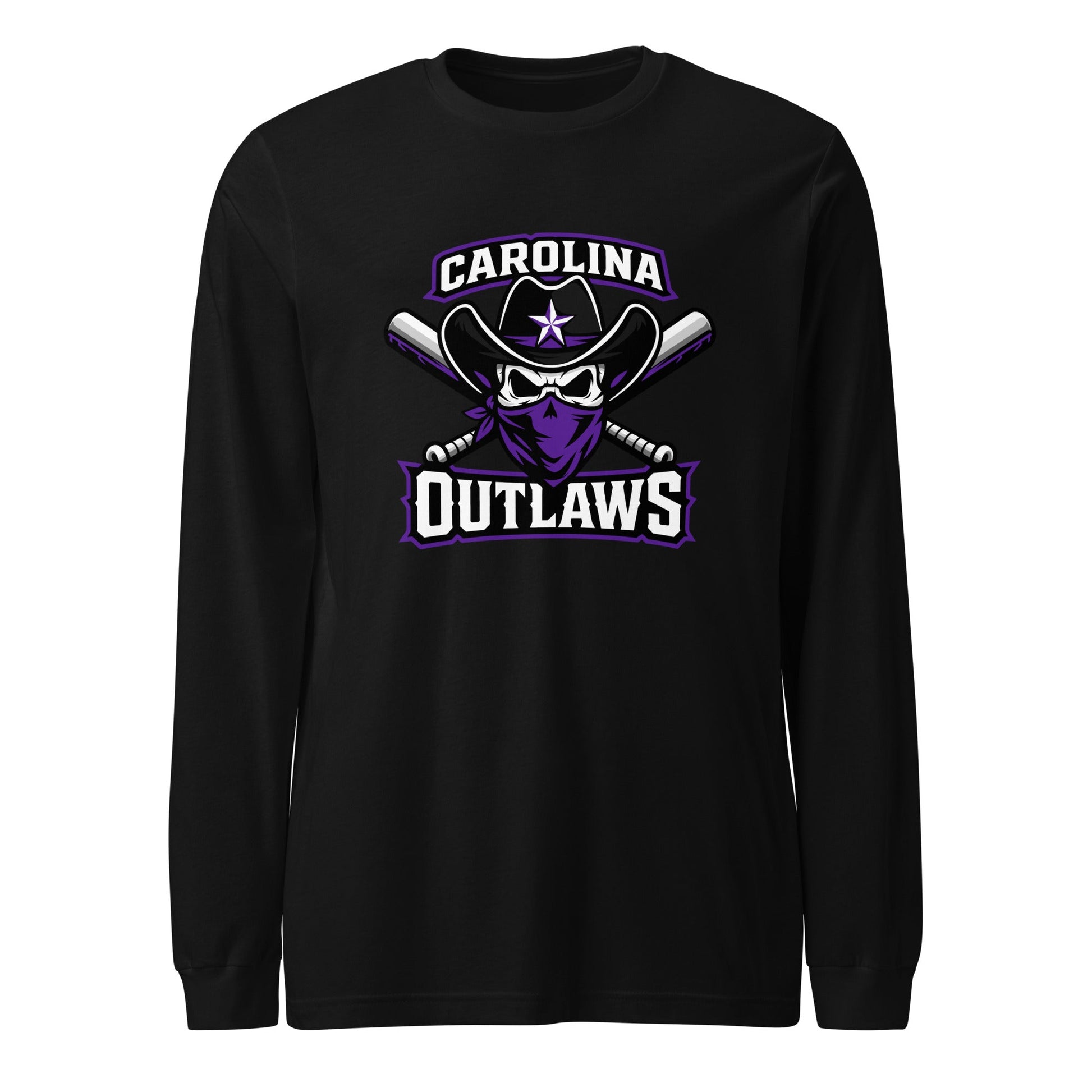 Performance | Long Sleeve Tee | Carolina Outlaws Baseball | Crest Logo